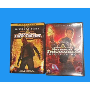 Disney's National Treasure 1 & 2 DVD's Lot Nicolas Cage Widescreen